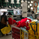 Inside the store.